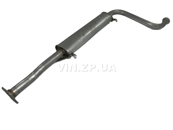 Резонатор ВАЗ 21082, 2109і, 21099і, 2113, 2114, 2115 POLMO под катализатор, труба 370мм, алюминизированный 3