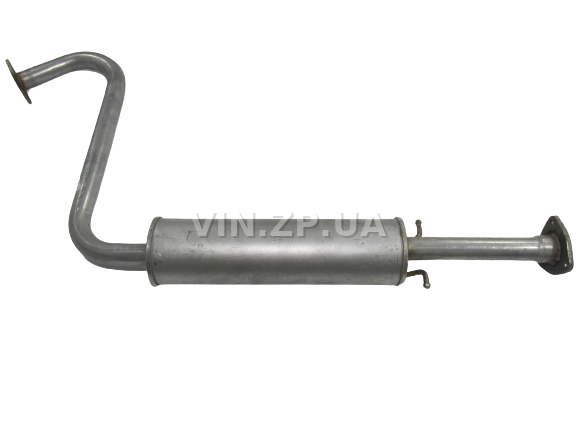 Резонатор Ланос, Сенс 1.3-1.6 с 1997г под фланец POLMO алюминизированный OEM 96182255 (11084) 2