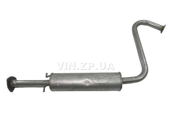 Резонатор Ланос, Сенс 1.3-1.6 с 1997г под фланец POLMO алюминизированный OEM 96182255 (11084) 6