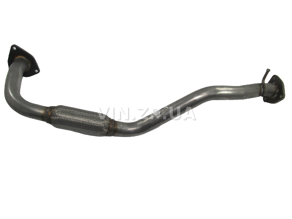 Труба приемная Ланос 1.5, Сенс 1.5, седан, хетчбэк POLMO с гофрой, алюминизированная OEM 96352212 (11087) 6