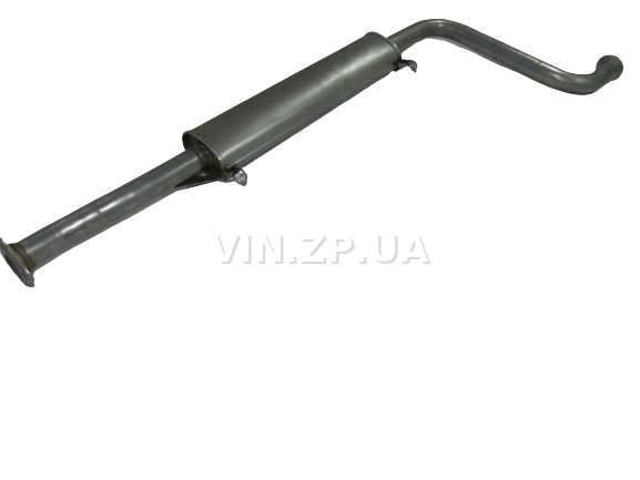 Резонатор ВАЗ 21102, 2110, 2111, 2112, 8-клап. под катализатор POLMO труба 350 мм, алюминизированный 3