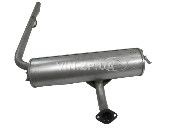 Глушитель Таврия 1102 POLMO задний в сборе с выпускной трубой, алюминизированный 3