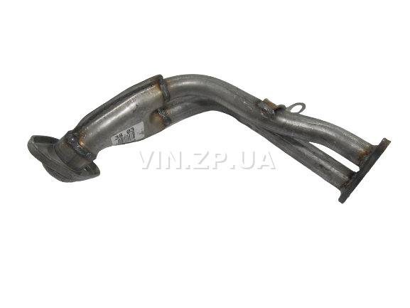 Труба приемная Таврия 1102, 1103, 1105 POLMO алюминизированная, без отверстия под датчик (12664) 2