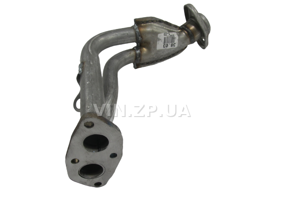 Труба приемная Таврия 1102, 1103, 1105 POLMO алюминизированная, без отверстия под датчик (12664) 4