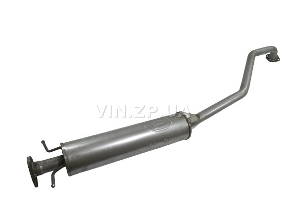 Резонатор Лачетти 1.4і, 1.6i, 1.8і, седан, хетчбек, универсал POLMO алюминизированный OEM 96553593 (13491) 4