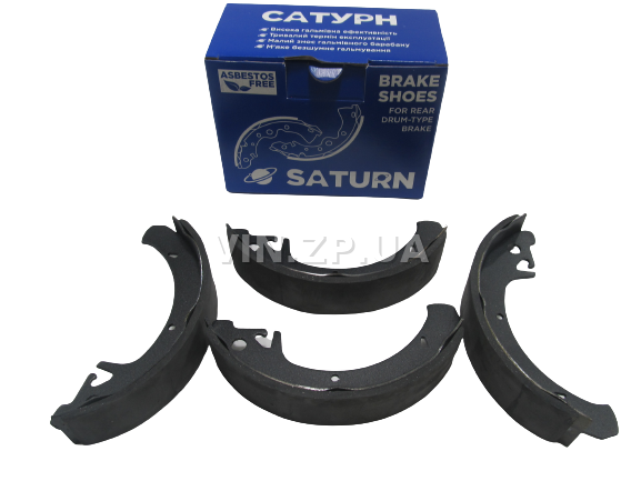 Колодки тормозные задние САТУРН ВАЗ 2108, 2109, 21099, 2110, 2111, 2112, 2113, 2114, 2115, без ABS, комплект 4шт 1