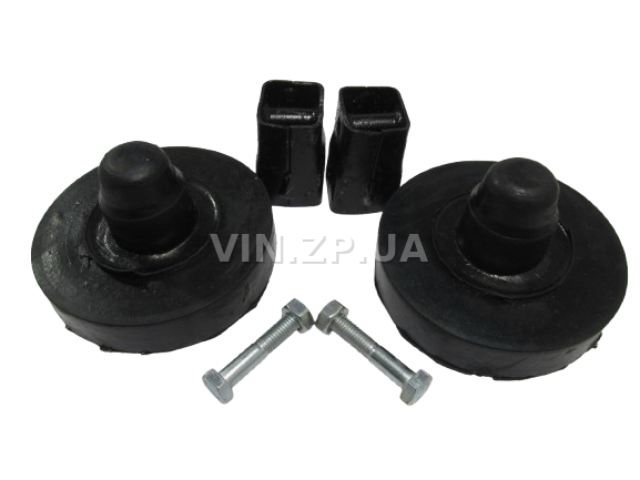 Проставка удлинитель амортизатора Ланос, Сенс, Нексия, задний-61 мм, с проставками в пружину-28 мм, к-кт 4шт АВТОЗАЗДЕТАЛЬ (15851)