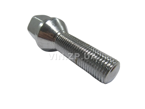 Болт колеса удлинённый ВАЗ 2101-2106, 2104-2107, 2110-2112 МЕТИЗ ключ 19, М12 x 1.25 x 32, 1шт 1