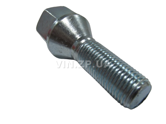 Болт колеса на титан ВАЗ 2101-2107, 2108-21099, 2114-2115, 2110-2112 МЕТИЗ ключ 19, М12x1.25x30.5, 1шт 1