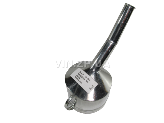 Лейка топливная 1.0л, носик d 25мм с изгибм ВИДЕКС бензин, дизель, с сеткой-фильтром, оцинкованная Б-4 2