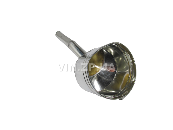 Лейка топливная 1.0л, носик d 25мм с изгибм ВИДЕКС бензин, дизель, с сеткой-фильтром, оцинкованная Б-4 5