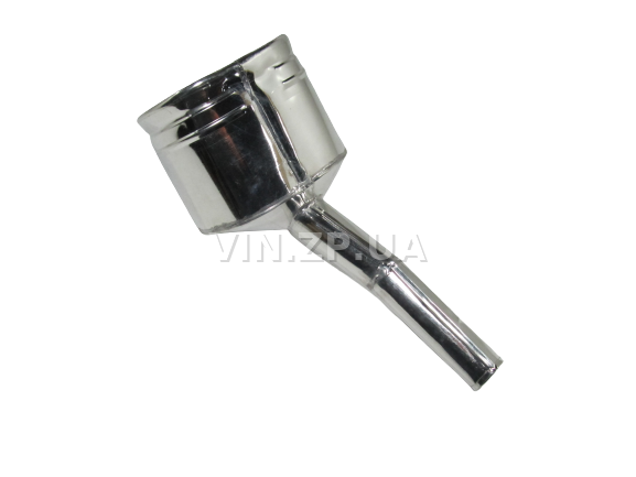 Лейка топливная 1.0л, носик d 25мм с изгибм ВИДЕКС бензин, дизель, с сеткой-фильтром, оцинкованная Б-4 6