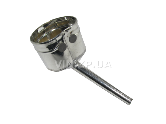 Лейка топливная 1.0л, носик d 20мм прямой ВИДЕКС бензин, дизель, с сеткой-фильтром, оцинкованная Б-1 3