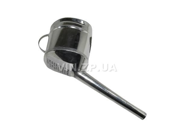 Лейка топливная 1.0л, носик d 20мм прямой ВИДЕКС бензин, дизель, с сеткой-фильтром, оцинкованная Б-1 5