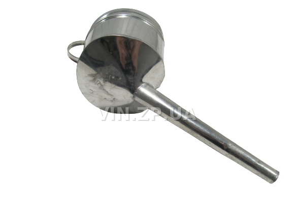 Лейка топливная 1.0л, носик d 20мм прямой ВИДЕКС бензин, дизель, с сеткой-фильтром, оцинкованная Б-1 7