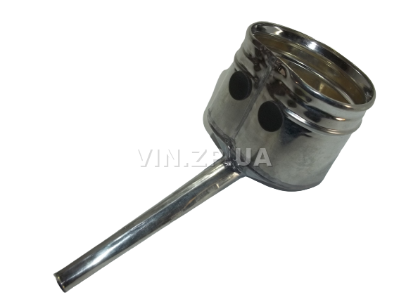 Лейка топливная 1.0л, носик d 20мм прямой ВИДЕКС бензин, дизель, с сеткой-фильтром, оцинкованная Б-1 1