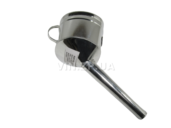 Лейка топливная 1.0л носик d 25мм прямой ВИДЕКС бензин, дизель, с сеткой-фильтром, оцинкованная Б-2 3