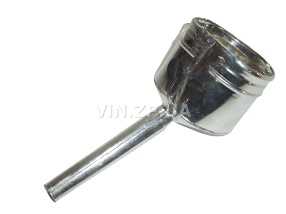 Лейка топливная 1.0л носик d 25мм прямой ВИДЕКС бензин, дизель, с сеткой-фильтром, оцинкованная Б-2 1