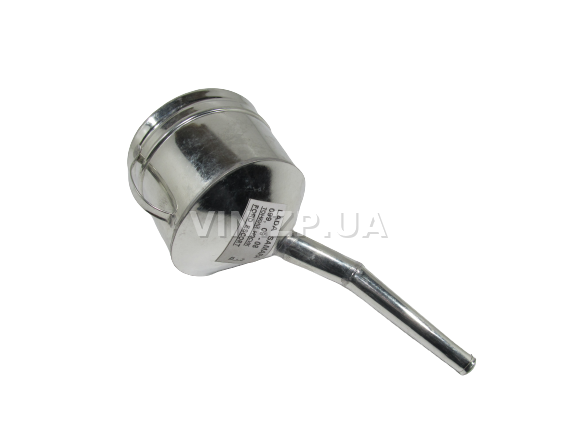 Лейка топливная 1.0л, носик d 20мм с изгибом ВИДЕКС бензин, дизель, с сеткой-фильтром, оцинкованная Б-3 3