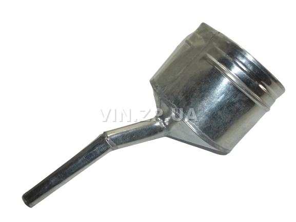 Лейка топливная 1.0л, носик d 20мм с изгибом ВИДЕКС бензин, дизель, с сеткой-фильтром, оцинкованная Б-3 1