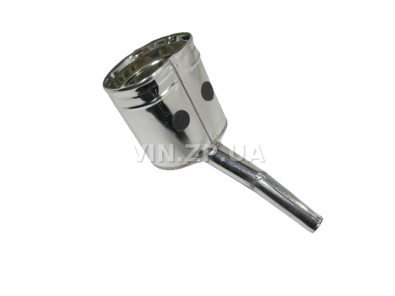 Лейка топливная 1.5л, носик d 25мм с изгибм ВИДЕКС бензин, дизель, с сеткой-фильтром, оцинкованная Д-3 4