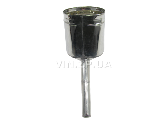 Лейка топливная 1.5л, носик d 25мм с изгибм ВИДЕКС бензин, дизель, с сеткой-фильтром, оцинкованная Д-3 6