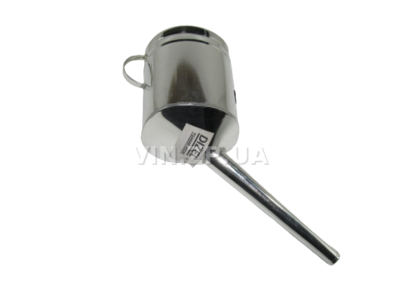 Лейка топливная 1.5л носик d 20мм прямой ВИДЕКС бензин, дизель, с сеткой-фильтром, оцинкованная Д-2 3