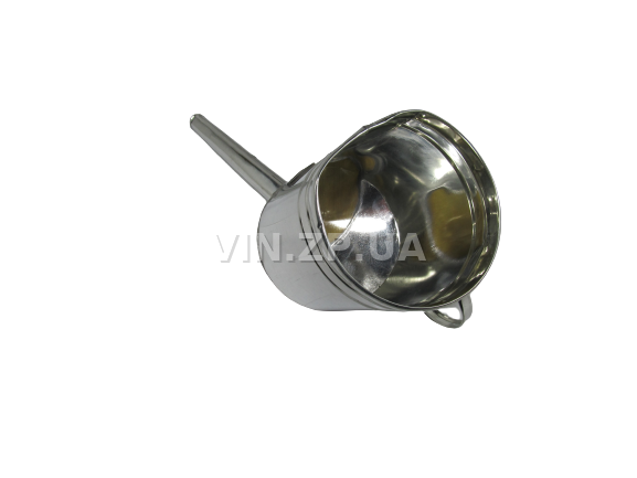 Лейка топливная 1.5л носик d 20мм прямой ВИДЕКС бензин, дизель, с сеткой-фильтром, оцинкованная Д-2 4