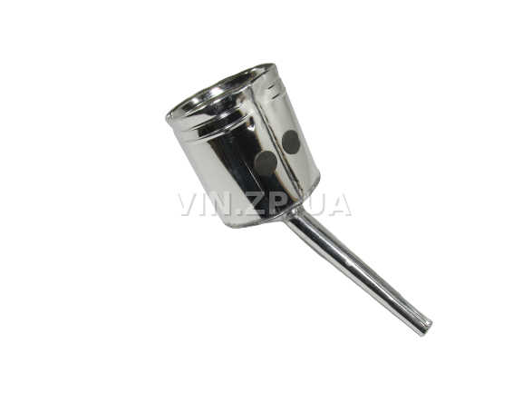 Лейка топливная 1.5л носик d 20мм прямой ВИДЕКС бензин, дизель, с сеткой-фильтром, оцинкованная Д-2 5