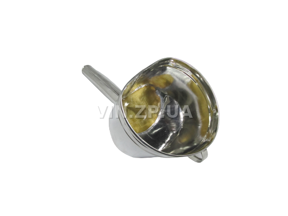 Лейка топливная 1.5л носик d 25мм прямой ВИДЕКС бензин, дизель, с сеткой-фильтром, оцинкованная Д-1 4