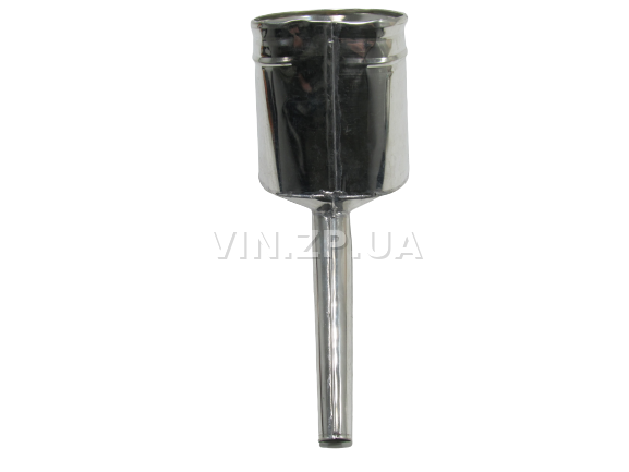 Лейка топливная 1.5л носик d 25мм прямой ВИДЕКС бензин, дизель, с сеткой-фильтром, оцинкованная Д-1 6