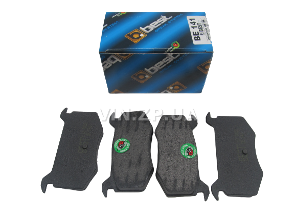 Колодки тормозные передние BEST Москвич 2141, 2335, комплект 4шт 1