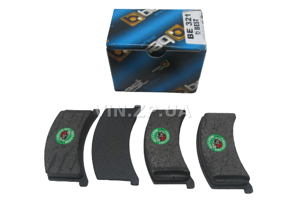 Колодки тормозные передние BEST Таврия 1102, Славута 1103, Дана 1105, комплект 4шт 1