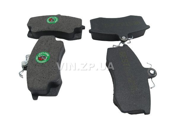 Колодки тормозные передние BEST ВАЗ 2108, 2109, 21099, 2113, 2114, 2115, комплект 4шт 2