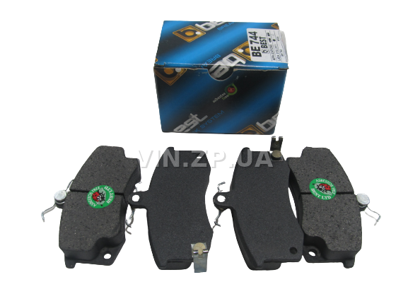 Колодки тормозные передние BEST ВАЗ 2110, 2111, 2112, 2170, 2171, 2172, с датчиком износа, комплект 4шт 1