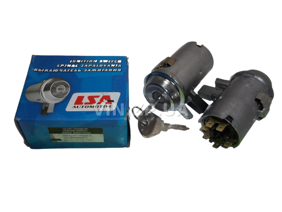 Замок зажигания ВАЗ 2101, 2102, 2103, 2104, 2105, 2106, 2107, 2121, 21213, ГАЗ 24, 2410, 3102, 31029, 6 контактов LSA 1