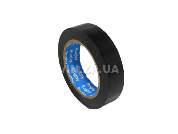 Изолента ПВХ 30м х 0.13мм х 19мм RUGBY чёрная (28849) 2