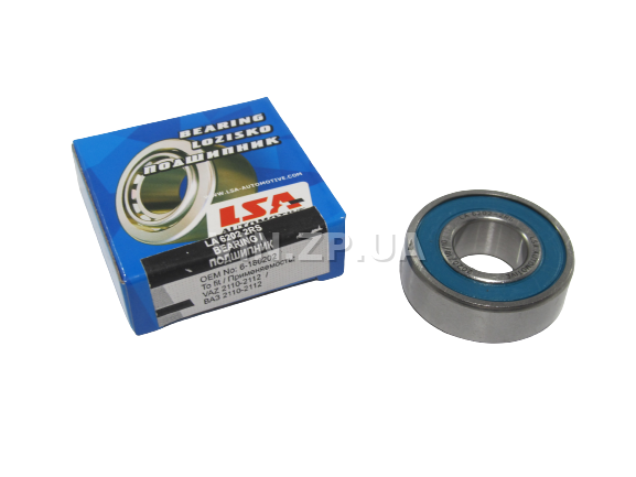 Подшипник генератора LSA ВАЗ 2110, 2111, 2112, 6202 2RS 1
