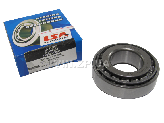 Подшипник ступицы задней LSA Таврия 1102, Славута 1103, Дана 1105, внутренний, 13 7205 1
