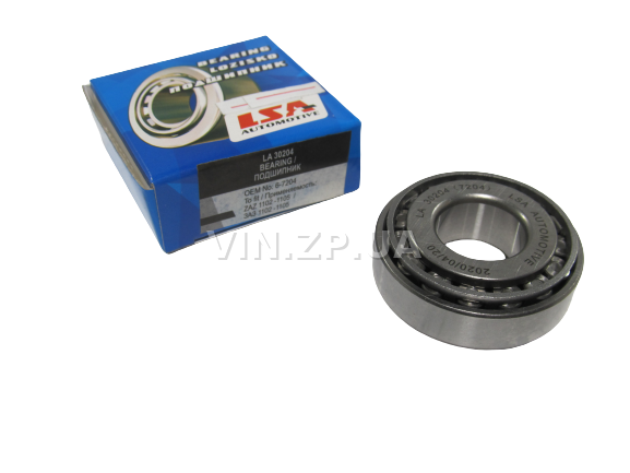 Подшипник ступицы задней LSA Таврия 1102, Славута 1103, Дана 1105, наружный, 6-7204А 1