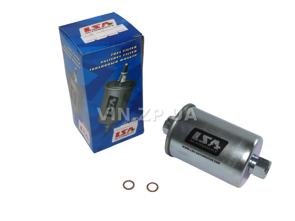 Фильтр топливный на гайке LSA  ВАЗ 2107, 2108, 2109, 2110, 2111, 2112, 2113, 2114, 2115, 2120, 21213, 21214, 2131, инжекторные авто 2