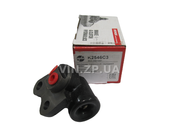 Цилиндр тормозной передний ФЕНОКС
 Москвич 412, 2140, 2137, 2734, ИЖ 427, 434, левый, под шланги М10 и М12 2