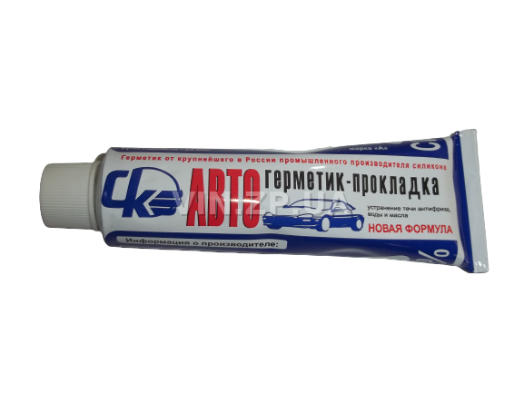Герметик силиконовый 180 гр АВТОСИЛ серый (29462)