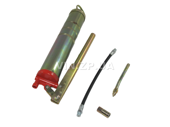 Шприц для смазки INTERTOOL "Домашний Мастер",  0,5 л, со шлангом и насадкой 3