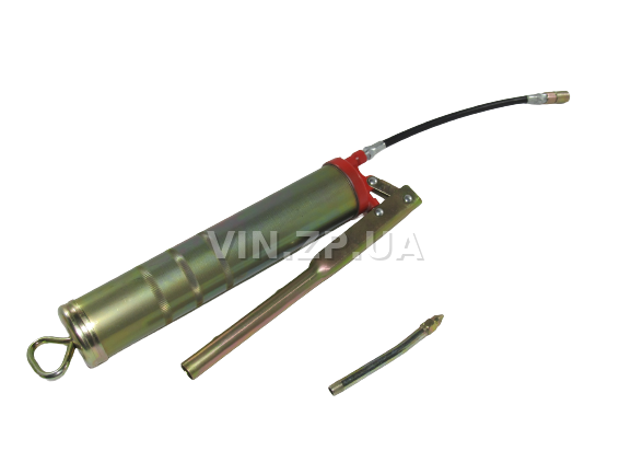 Шприц для смазки INTERTOOL "Домашний Мастер",  0,5 л, со шлангом и насадкой 4