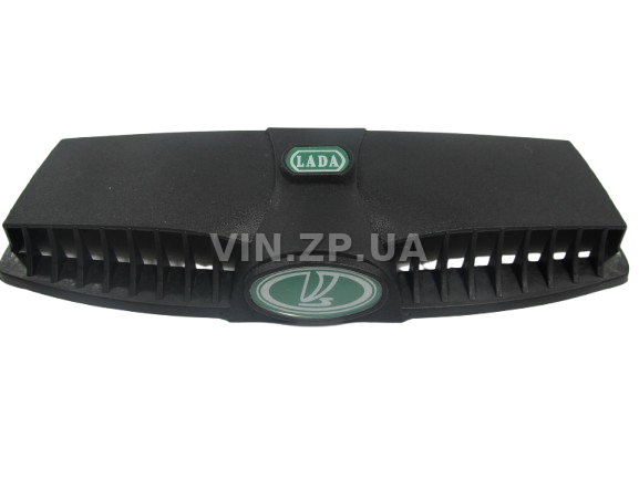 Дефлектор воздухозаборника капота ВАЗ 2101, 2102, 2103, 2106 BAGIS зелёный значок ЛАДЬЯ, к-кт 2шт 3