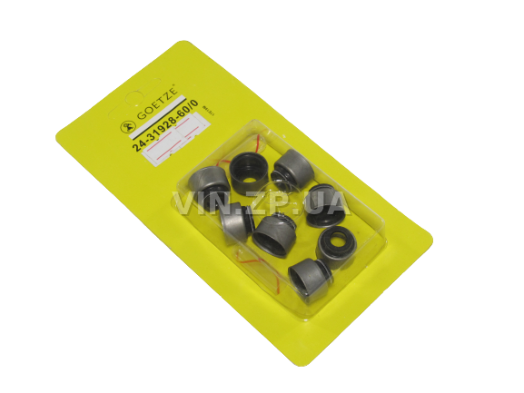 Сальники клапанов GOETZE ГАЗ 2410, 3102, 3307, 5312, 66, УАЗ 2206, 3151, 3303, 3741, 3962, комплект 8шт (29833)