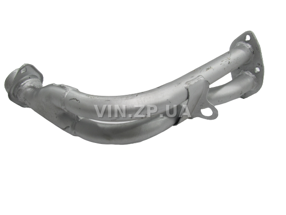 Труба приемная Таврия 1102, 1103, 1105 ВСК с отверстием под датчик, литое полушарие на стыке (30192) 6