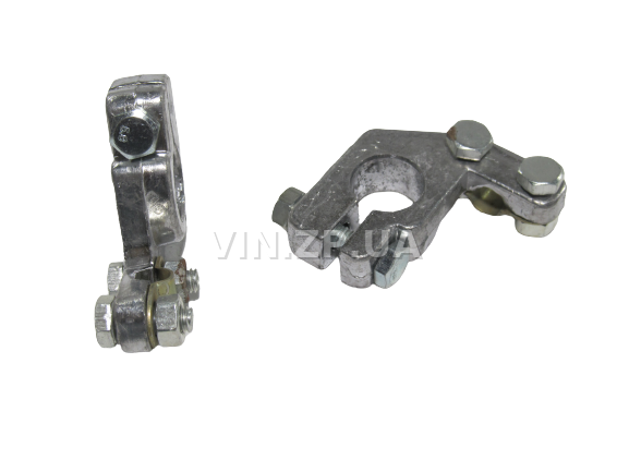 Клеммы аккумулятора ПЛАЗМА легковые авто, 300 гр, свинец, комплект 2шт 2