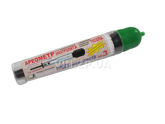 Ареометр для электролита и тосола ШАКРИЗ со стеклянной колбой, комплект (30273) 2
